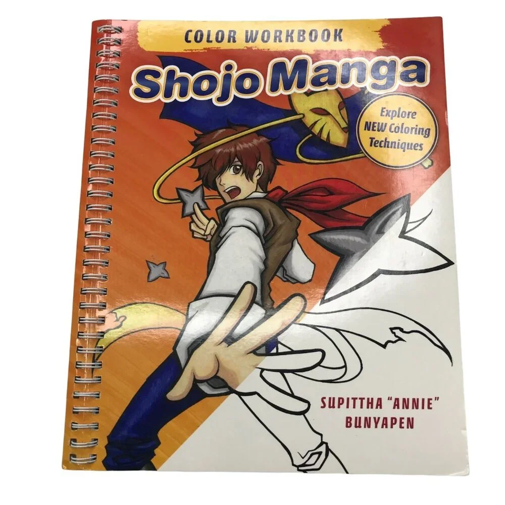 Impact Books Shojo Manga Color Workbook New